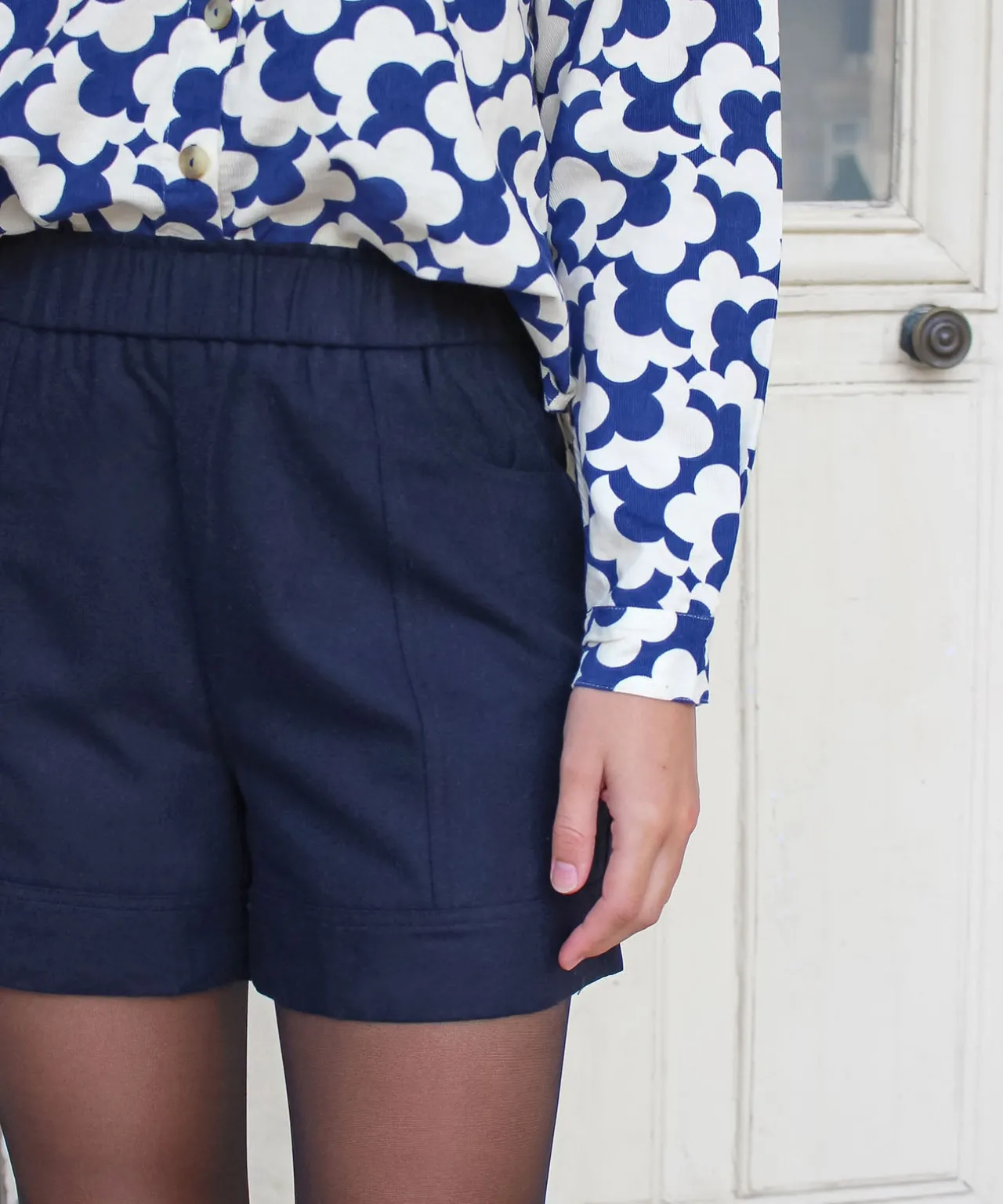 SEE U SOON Jupes & Shorts-Short Sonic NAVY