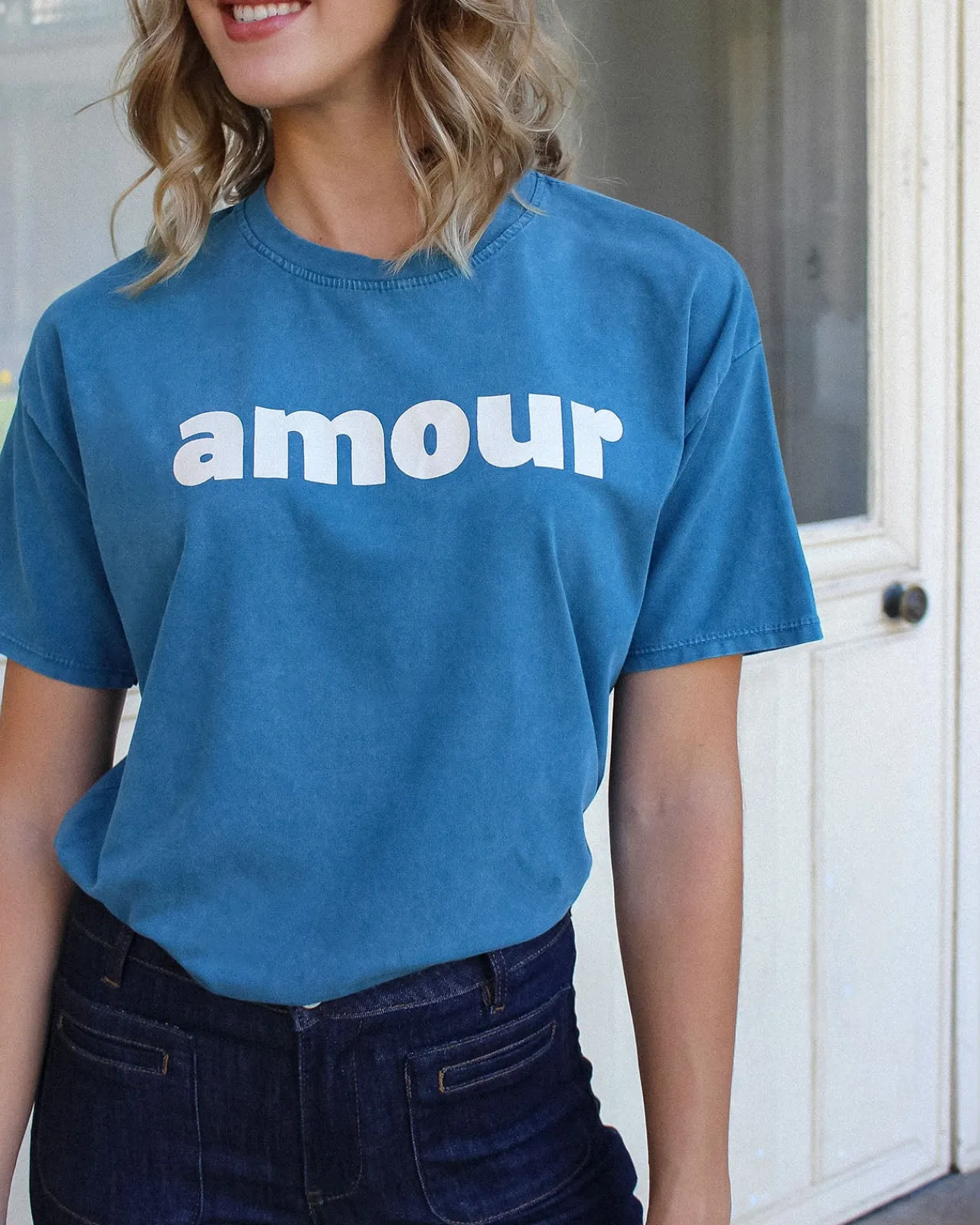 ARTY BLUSH Tops & Tee-Shirts-Tee-shirt Amour