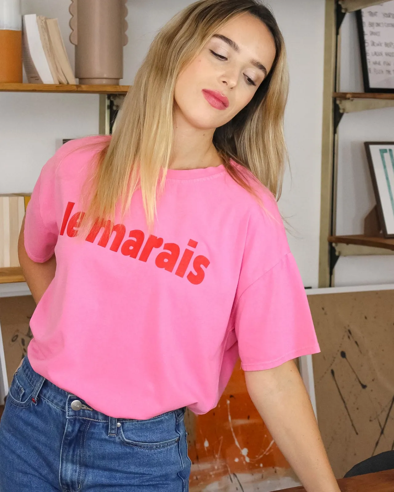 ARTY BLUSH Tops & Tee-Shirts-Tee-shirt Marais