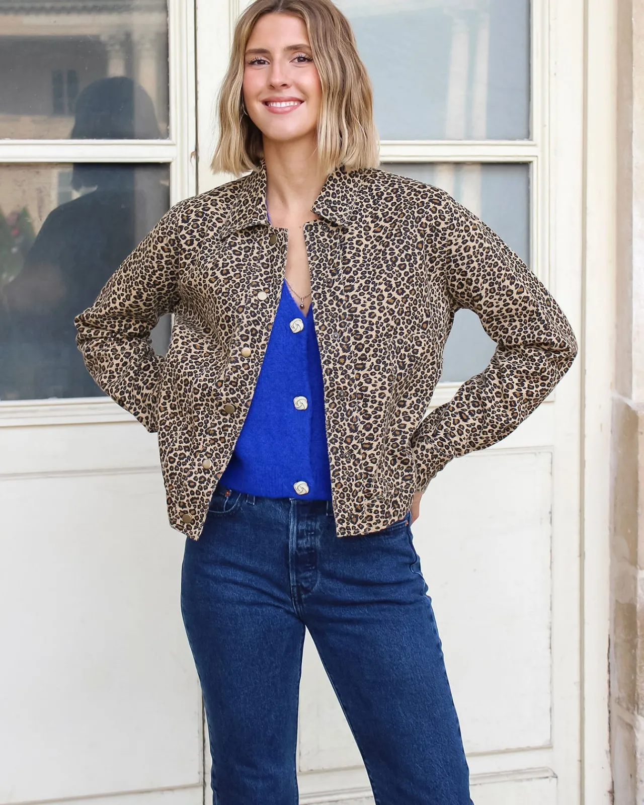 EMI-JO Vestes & Manteaux-Veste Leo LEOPARD