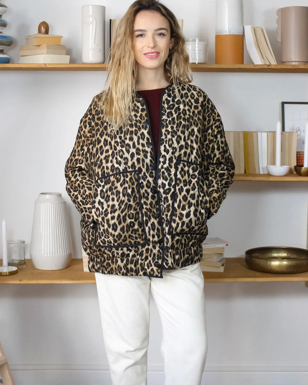 ELENZA Vestes & Manteaux-Veste Leonie LEOPARD